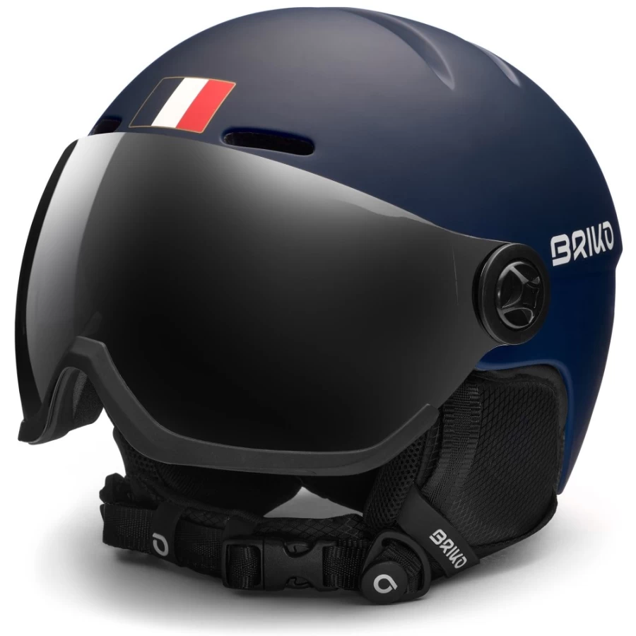 Briko Teide Visor France - Matt Tangaroa Blue-White Motorcycle Helmet Visor