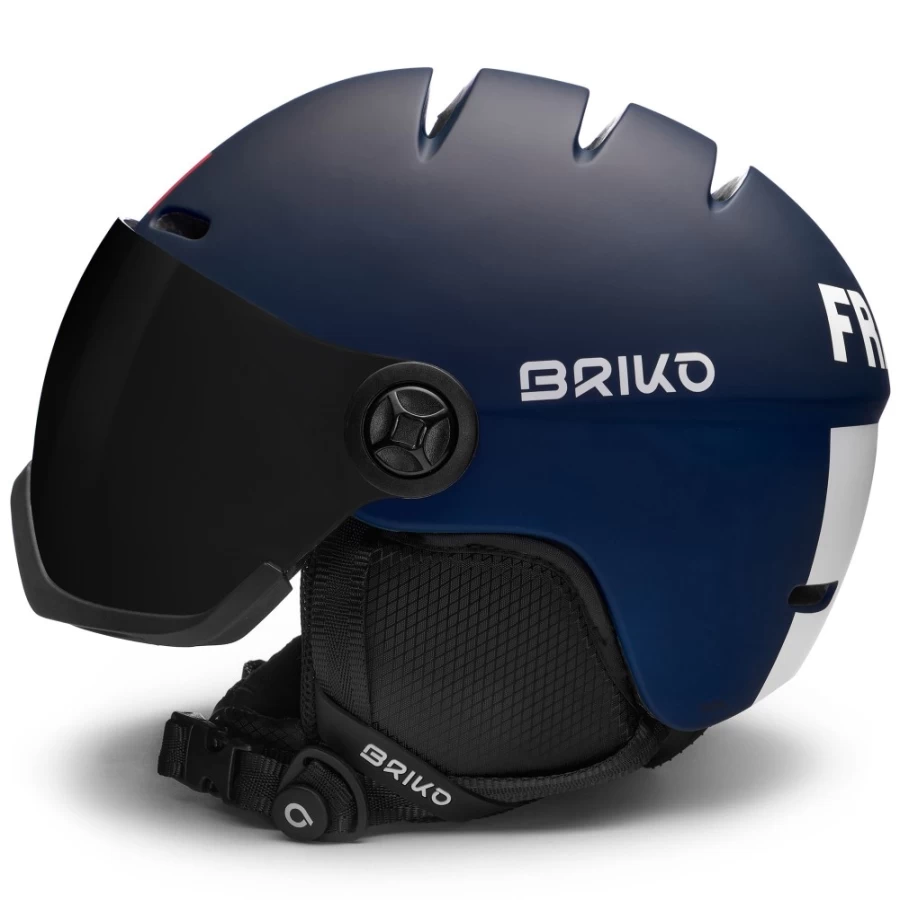 Briko Teide Visor France - Matt Tangaroa Blue-White Motorcycle Helmet Visor