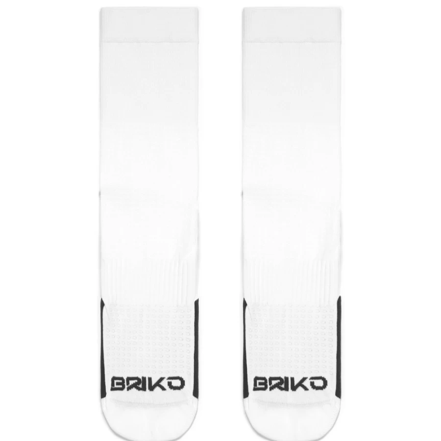 Briko Pro Socks 12cm - White Athletic Performance Socks for Men & Women