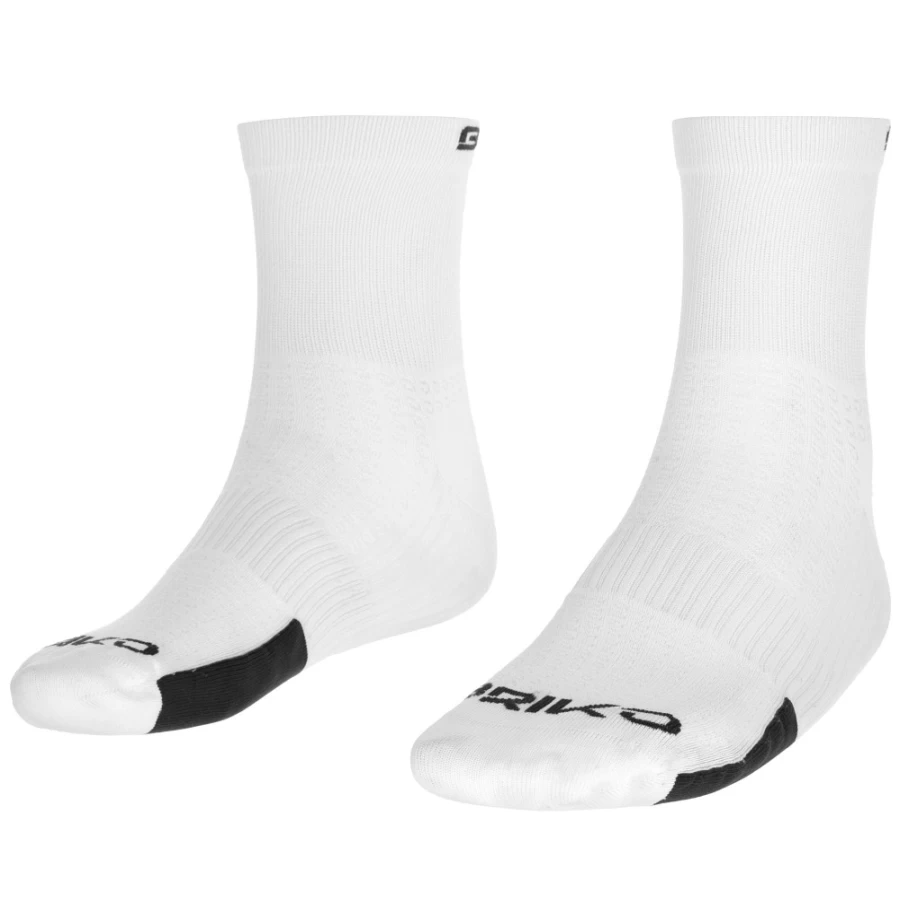Briko White Basic Ankle Socks 9 cm for Men and Women - Comfortable Cotton Crew Length
