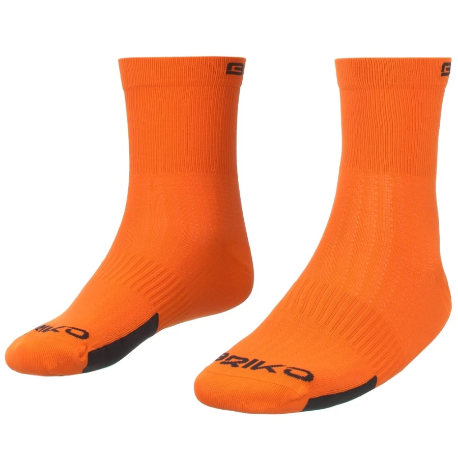 Briko Pro Socks 12cm in International Orange - High-Performance Athletic Socks