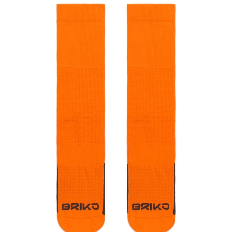 Briko Pro Socks 12cm in International Orange - High-Performance Athletic Socks