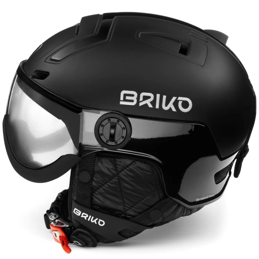 Briko Stromboli Visor Photo 2.0 Cycling Helmet - Shiny Matt Black